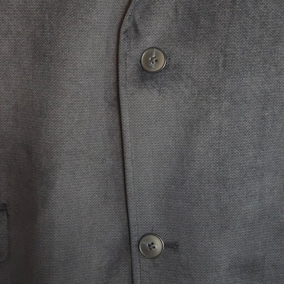 Pronto Uomo Blazer Men's Size 3XLT Blue Suede Sport Coat 2 Button Double Vented - Picture 3 of 11